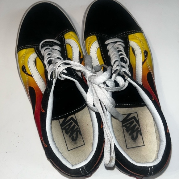 VANS OLD SKOOL FLAME Sneakers Flame Sz 9 Men Women 10.5 Skater - Picture 6 of 9